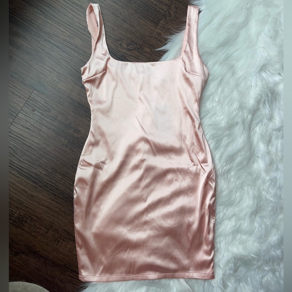 NWT • Fashion Nova • Satin Mini Dress • Pink • M
